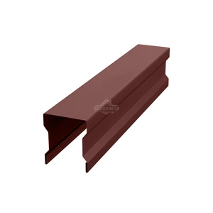 Планка для забора фигурная С21 Полиэстер RAL 8017