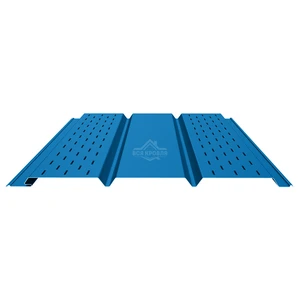 Софит PROFI с двойной перфорацией (боковой) 0.5 Полиэстер RAL 5005