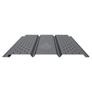 Софит PROFI с двойной перфорацией (боковой) 0.5 Полиэстер RAL 7024