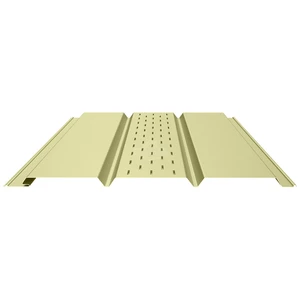 Софит PROFI с центральной перфорацией 0.5 Полиэстер RAL 1014