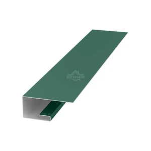 Планка завершающая (J-профиль) 45х20х25 для сайдинга Полиэстер RAL 6005