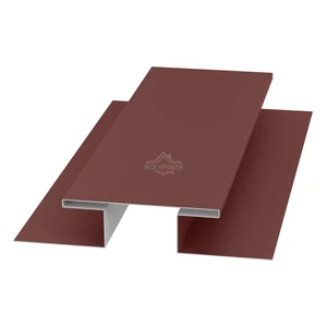 Планка стыковочная (H-профиль) 45х75х45 для сайдинга Полиэстер RAL 8017