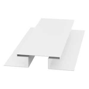 Планка стыковочная (H-профиль) 45х75х45 для сайдинга Полиэстер RAL 9003