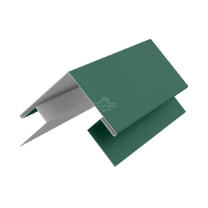 Угол сложный внешний 45х75х75х45 для сайдинга Полиэстер RAL 6005