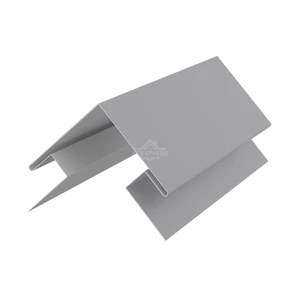 Угол сложный внешний 45х75х75х45 для сайдинга Полиэстер RAL 7004