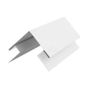 Угол сложный внешний 45х75х75х45 для сайдинга Полиэстер RAL 9003