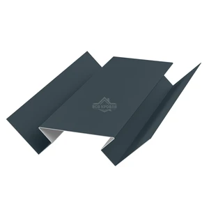 Угол внутренний 45х75х45 для сайдинга Полиэстер RAL 7016