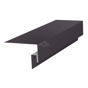 Околооконная фаска сложная (J-фаска) 50х50х200 для сайдинга Полиэстер RAL 8019