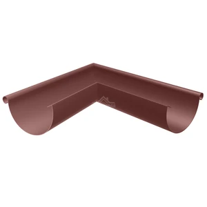 Угол желоба внешний 90° Полиэстер двусторонний RAL 8017