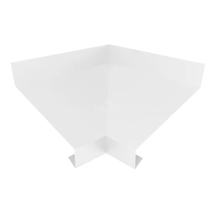 Отлив оконный угловой внутренний 130 Полиэстер RAL 9003