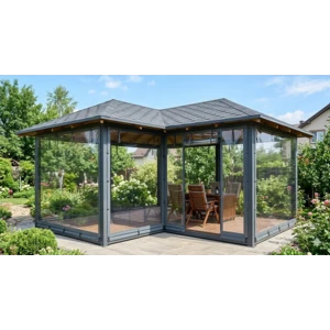 Гибкие окна для беседок ПВХ 1200